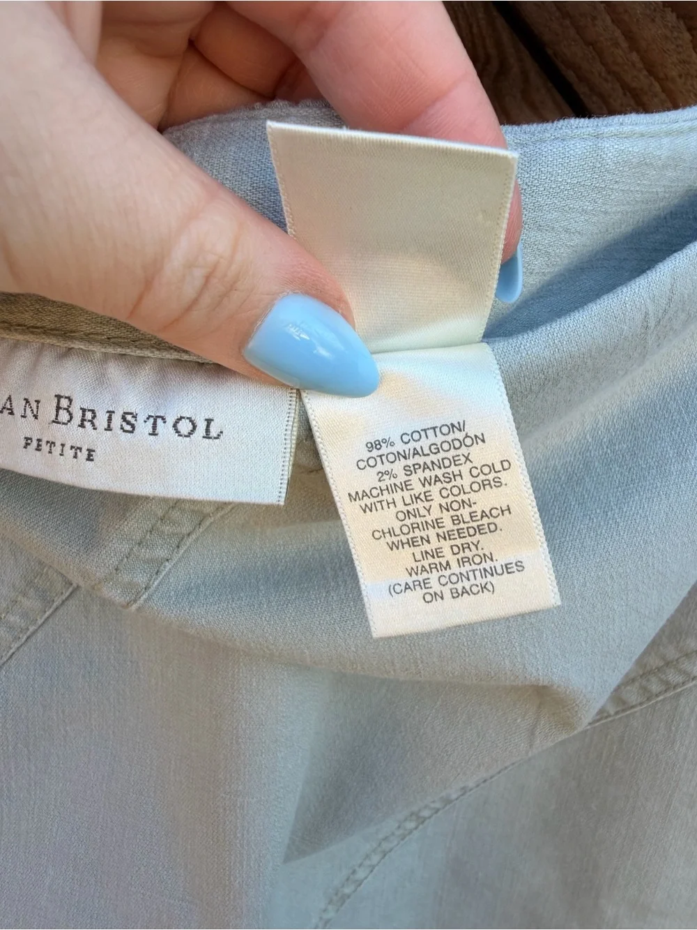 Susan Bristol Light Beige A-Line Skirt